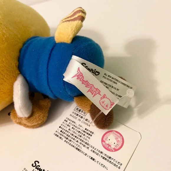 2018 Sanrio Aggretsuko Plush Death Metal 7 Inch Small Stuffed Toy - Picture 8 of 14